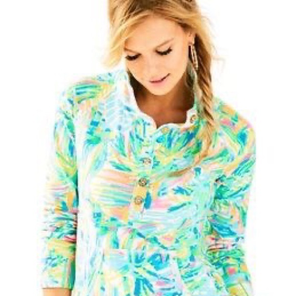 Lilly Pulitzer Popover Sea Salt and Sand - Picture 5 of 5